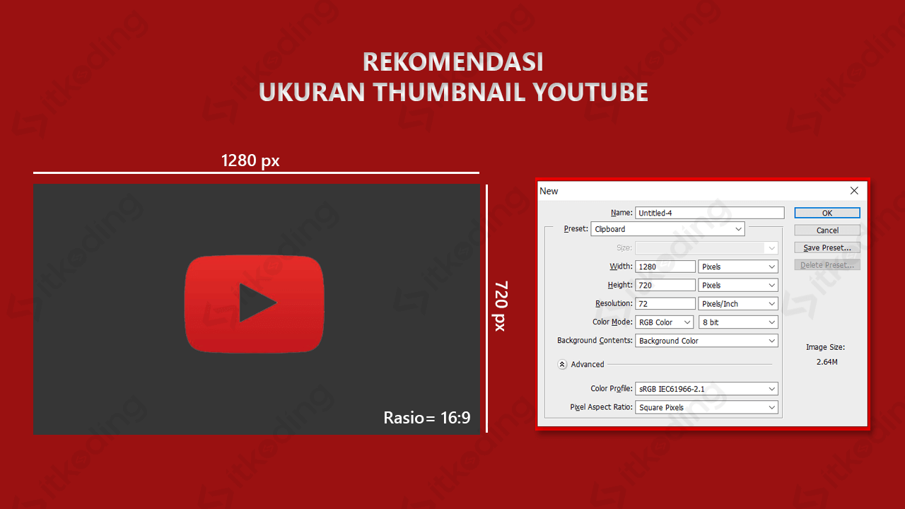 Detail Ukuran Gambar Youtube Nomer 5