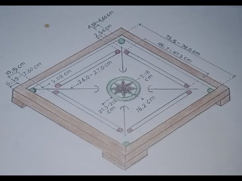 Detail Ukuran Garis Pada Karambol Nomer 3