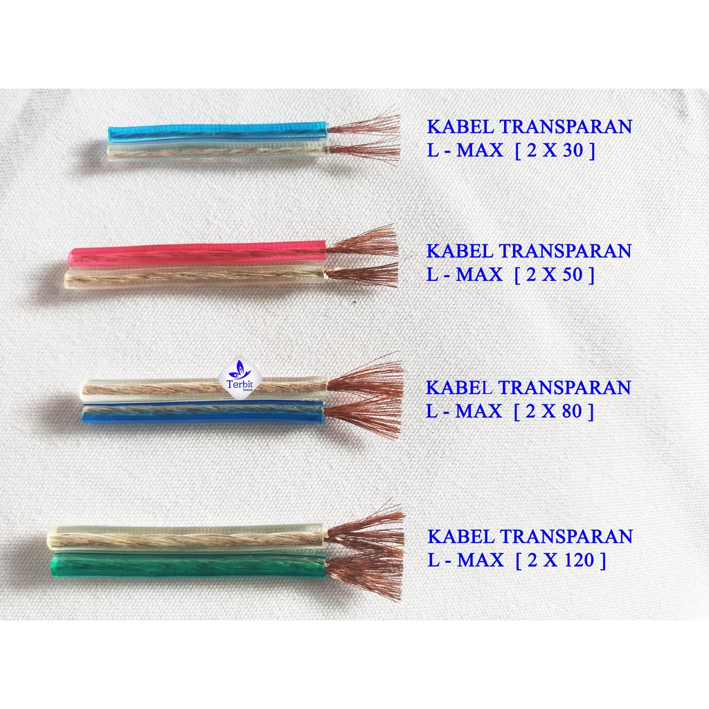 Detail Ukuran Kabel Transparan Nomer 3