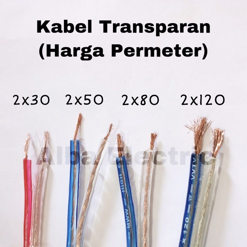 Detail Ukuran Kabel Transparan Nomer 57