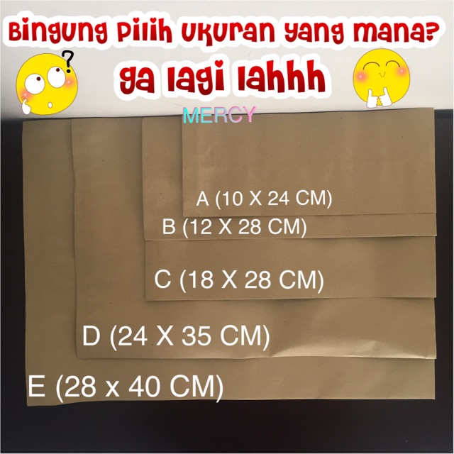 Detail Ukuran Kertas Amplop Nomer 50