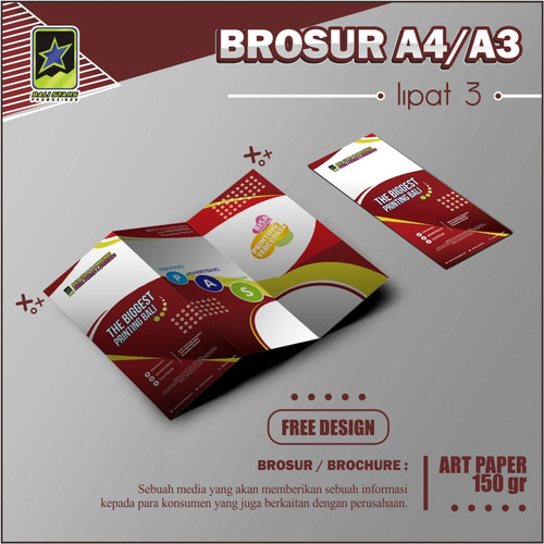 Detail Ukuran Kertas Brosur Lipat 3 Nomer 36