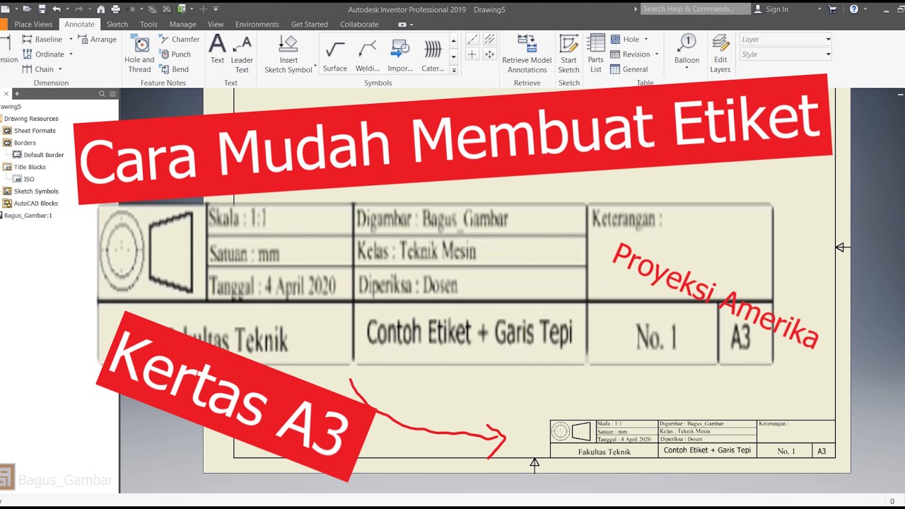 Detail Ukuran Kertas Gambar Teknik Nomer 35