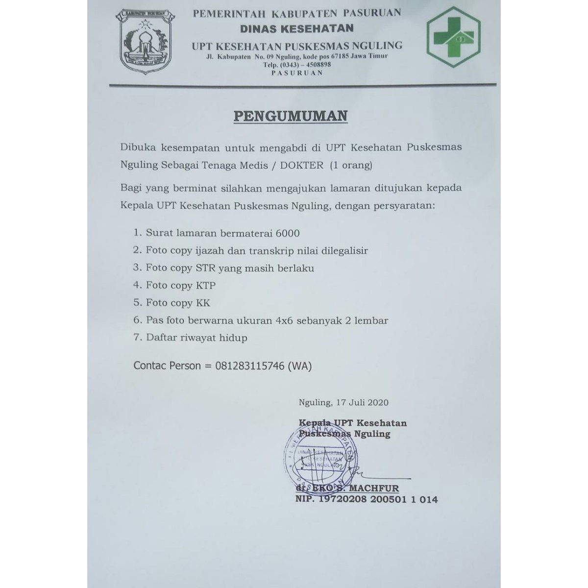 Detail Ukuran Kertas Surat Dokter Nomer 40