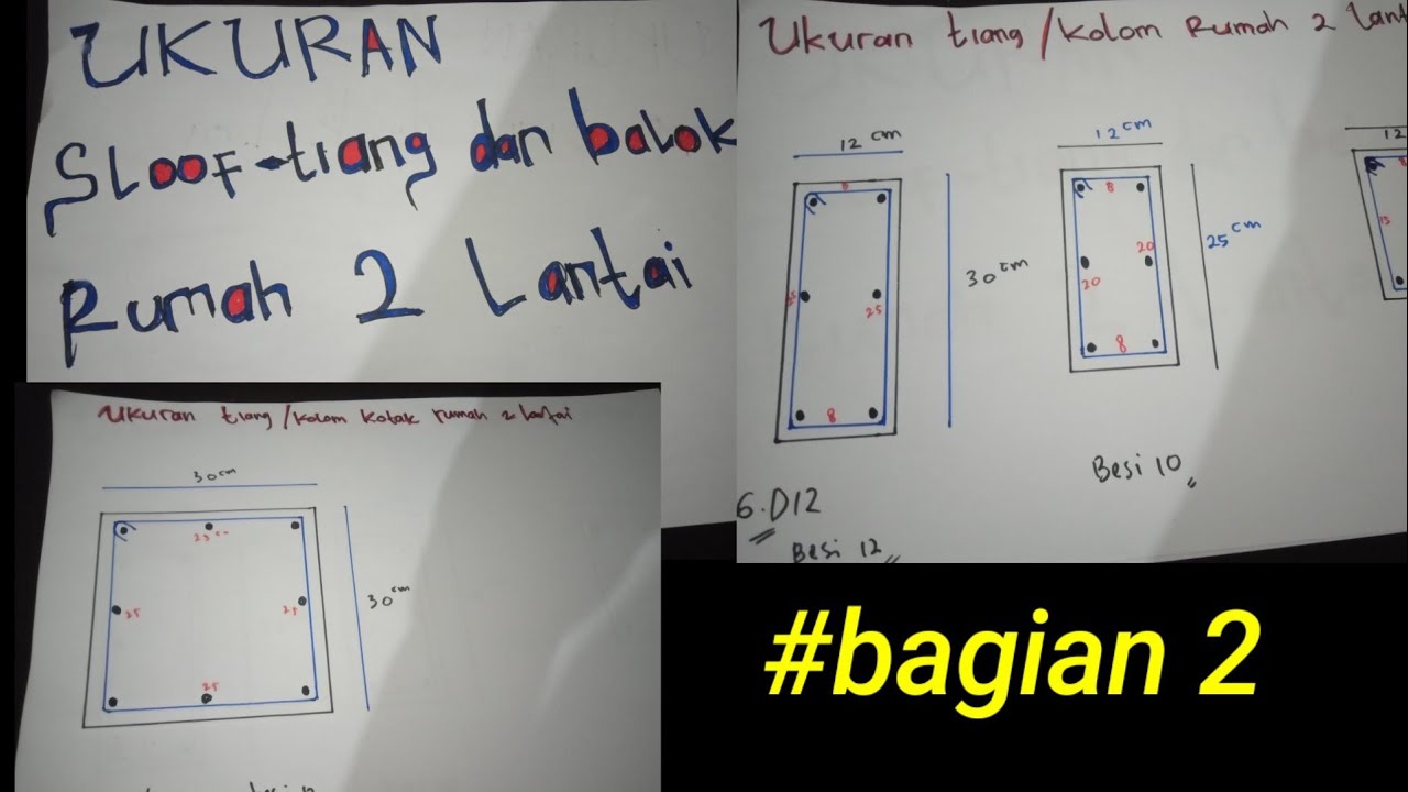 Detail Ukuran Kolom Rumah 2 Lantai Nomer 4