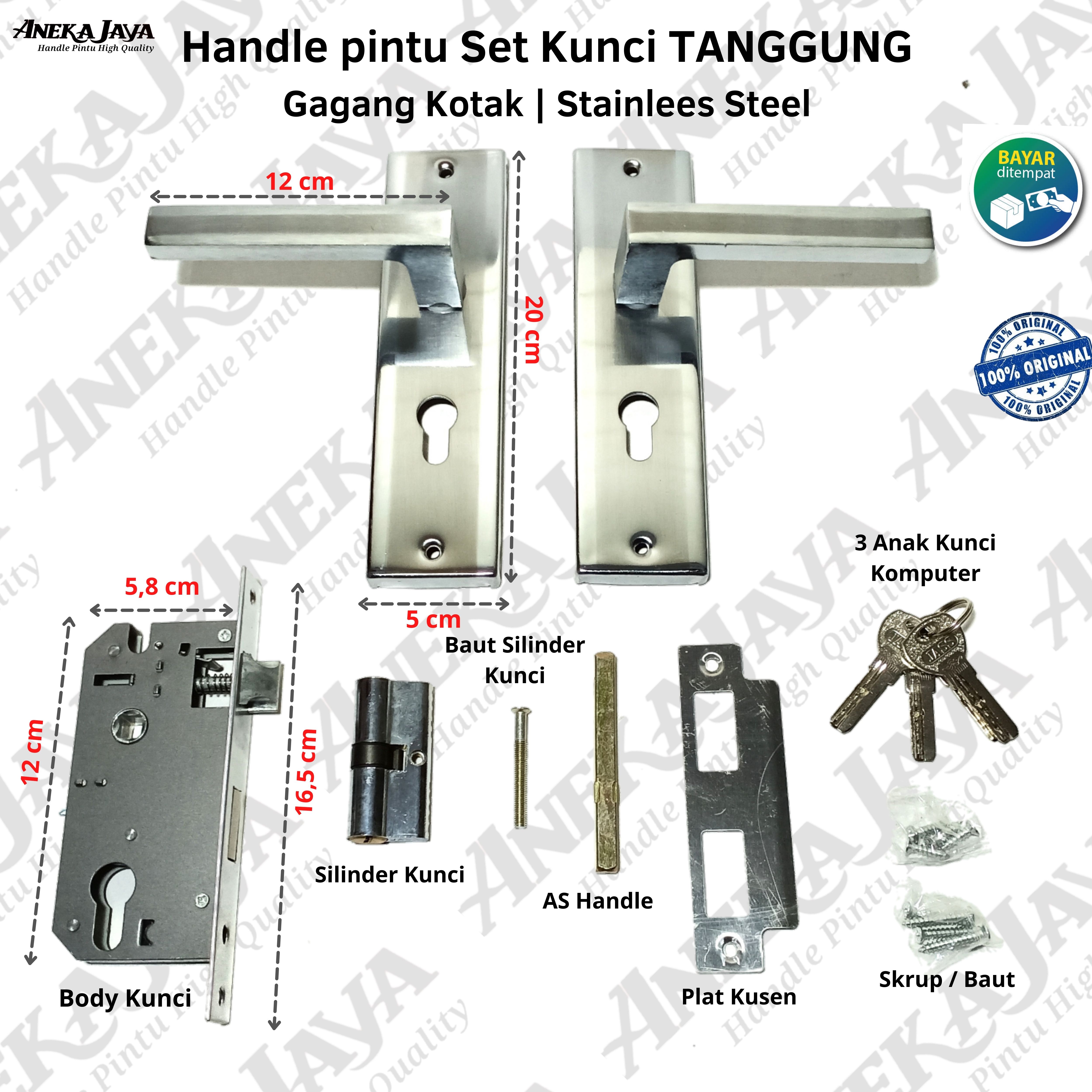 Detail Ukuran Kunci Pintu Rumah Nomer 12