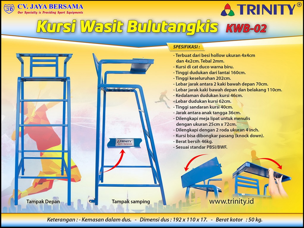 Detail Ukuran Kursi Wasit Voli Nomer 39