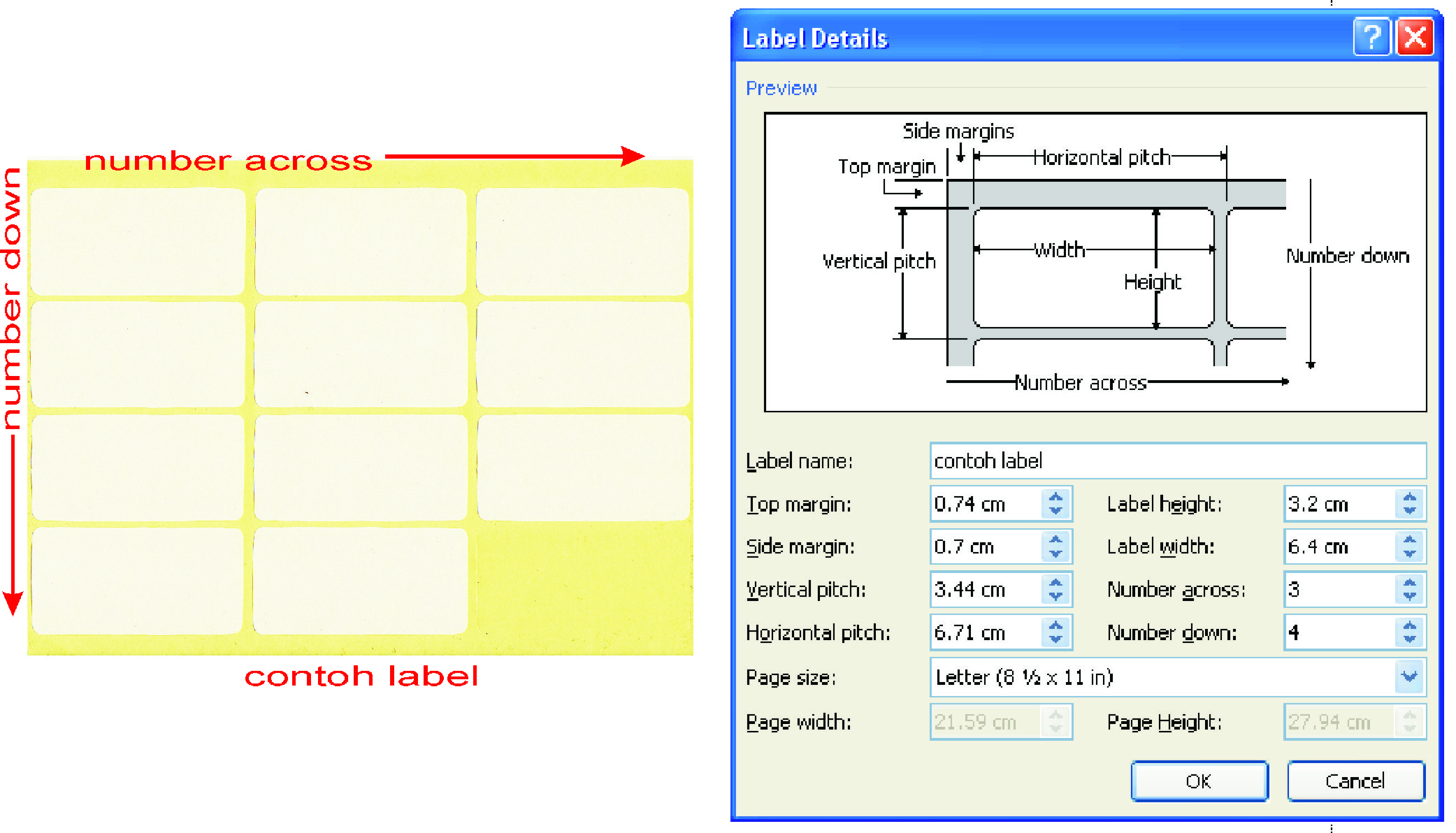 Detail Ukuran Label 103 Undangan Nomer 24