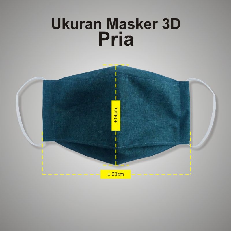 Detail Ukuran Masker 3d Nomer 48