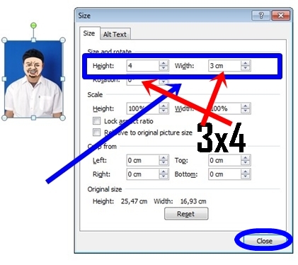 Detail Ukuran Pas Foto 3x4 Di Word Nomer 18