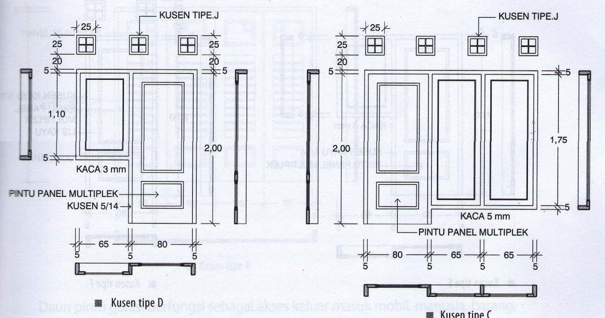 Detail Ukuran Pintu Kamar Mandi Autocad Nomer 3