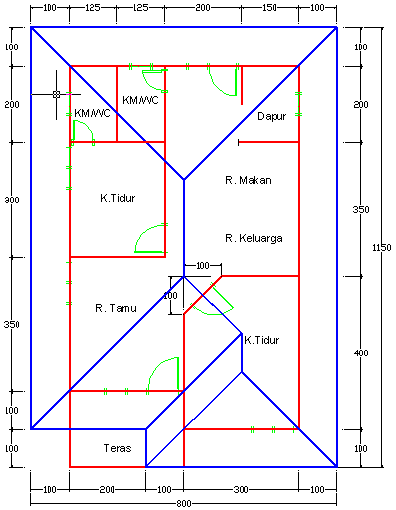 Detail Ukuran Pintu Kamar Mandi Autocad Nomer 41