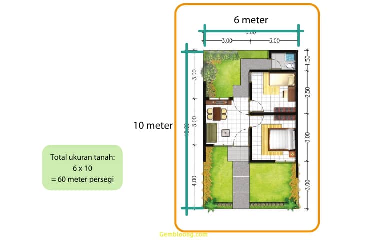 Detail Ukuran Rumah 30 60 Nomer 11