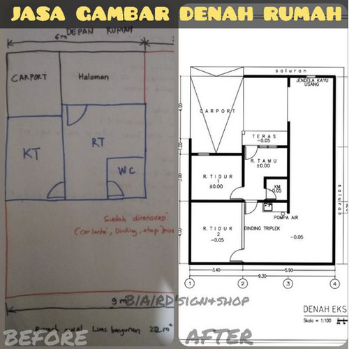 Detail Ukuran Rumah Kontrakan Nomer 24