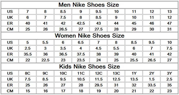 Detail Ukuran Sepatu Futsal Nike Nomer 7
