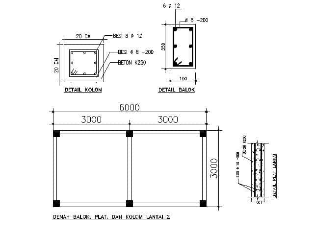 Detail Ukuran Sloof Rumah 2 Lantai Nomer 15