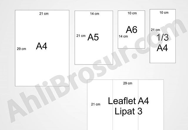 Detail Ukuran Standar Brosur Lipat 3 Nomer 12