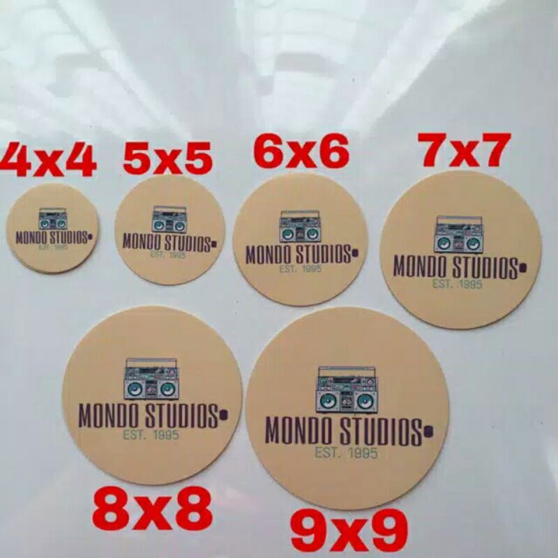 Ukuran Stiker Logo Bulat - KibrisPDR