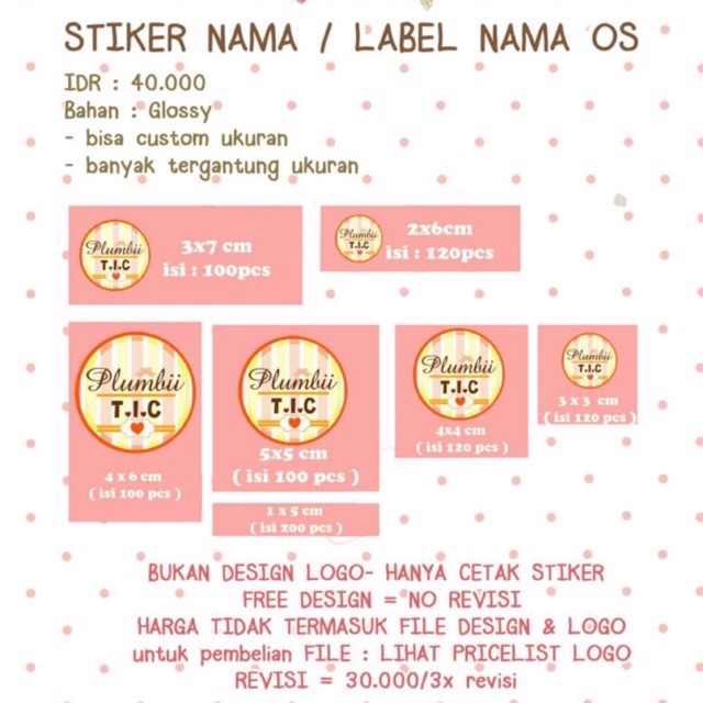 Detail Ukuran Stiker Logo Bulat Nomer 5