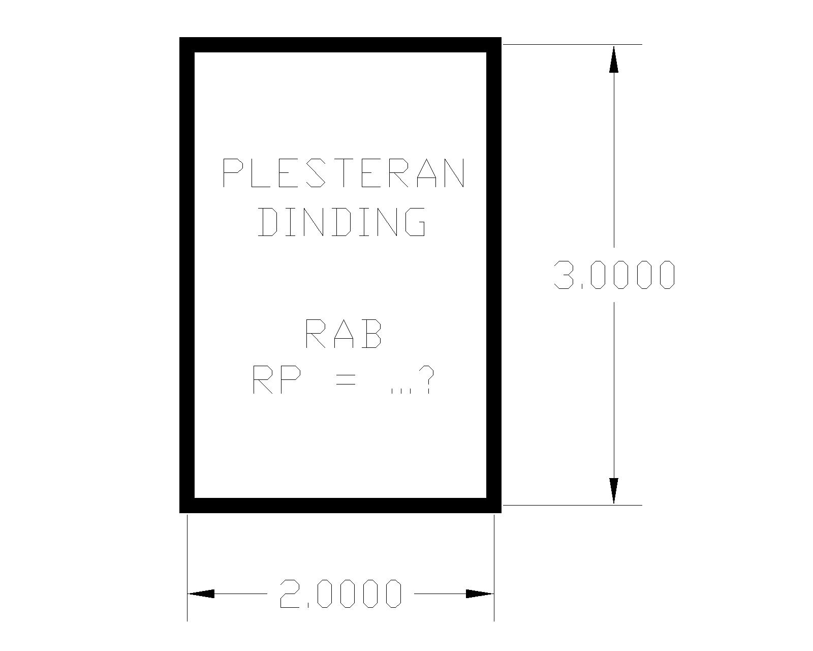 Detail Ukuran Tebal Dinding Tembok Pada Gambar Kerja Nomer 19