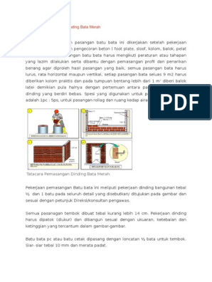 Detail Ukuran Tebal Dinding Tembok Pada Gambar Kerja Nomer 27