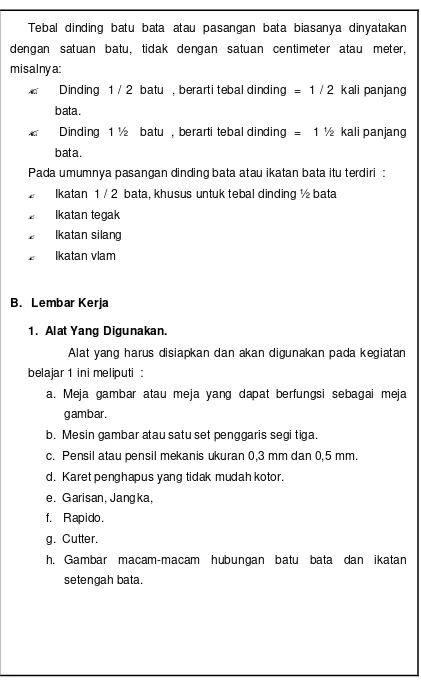 Detail Ukuran Tebal Dinding Tembok Pada Gambar Kerja Nomer 28