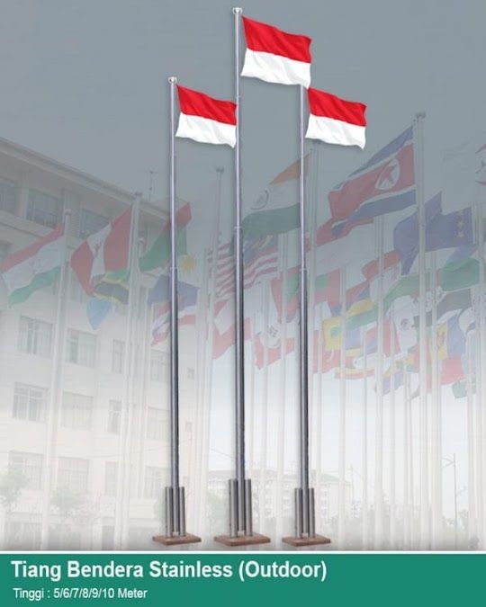 Detail Ukuran Tiang Bendera Merah Putih Di Rumah Nomer 21