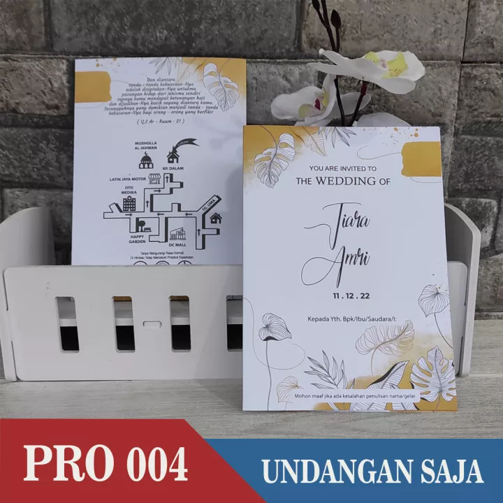 Detail Ukuran Undangan Pernikahan 1 Lembar Nomer 41