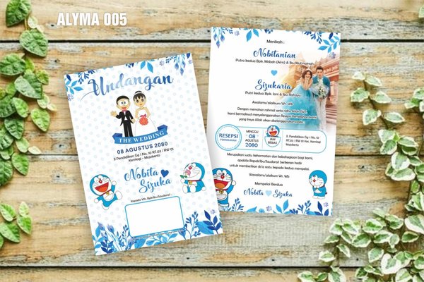 Detail Ukuran Undangan Pernikahan 1 Lembar Nomer 45