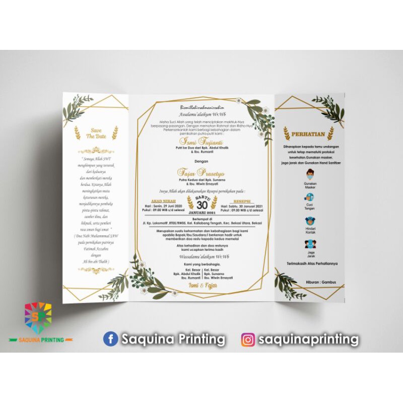Halaman Unduh untuk file Ukuran Undangan Pernikahan Lipat 3 yang ke 21