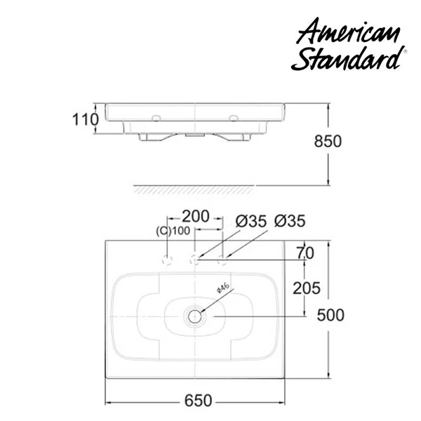 Detail Ukuran Wastafel American Standard Nomer 51