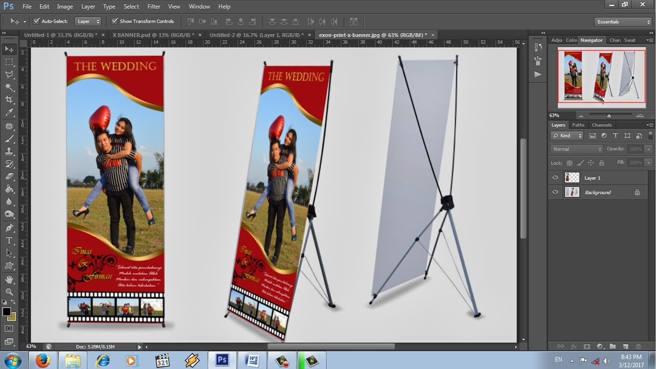 Detail Ukuran X Banner Photoshop Nomer 6