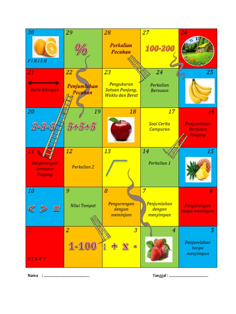 Detail Ular Tangga Matematika Nomer 43