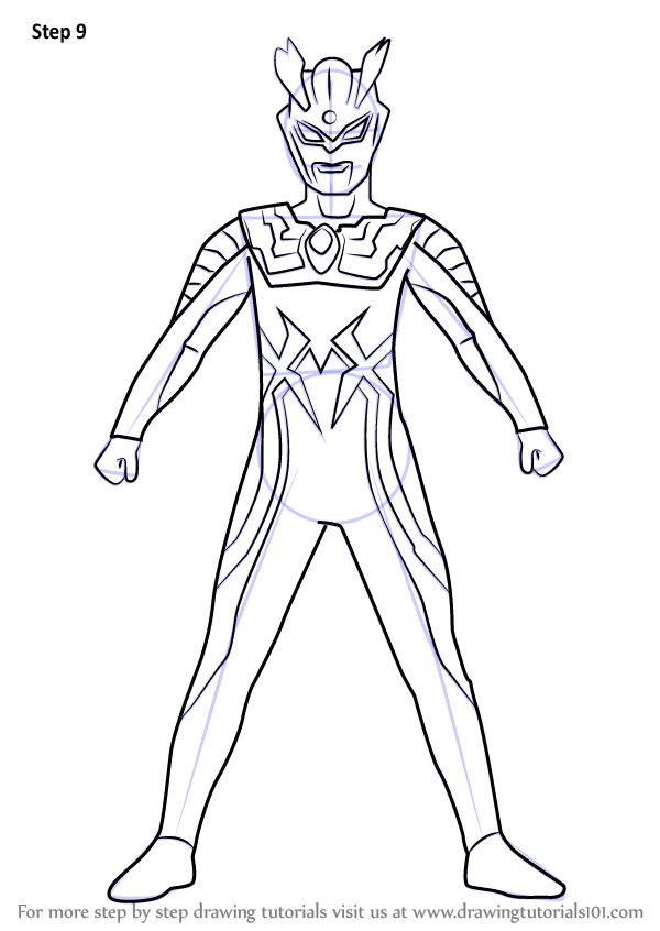 Ultraman Zero Coloring Pages - KibrisPDR