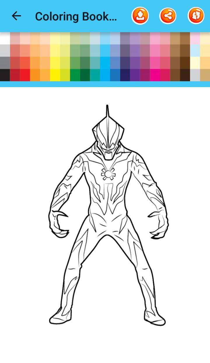 Detail Ultraman Zero Coloring Pages Nomer 23