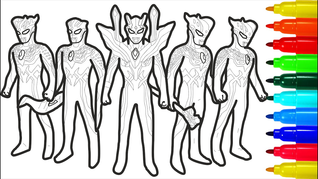 Detail Ultraman Zero Coloring Pages Nomer 7