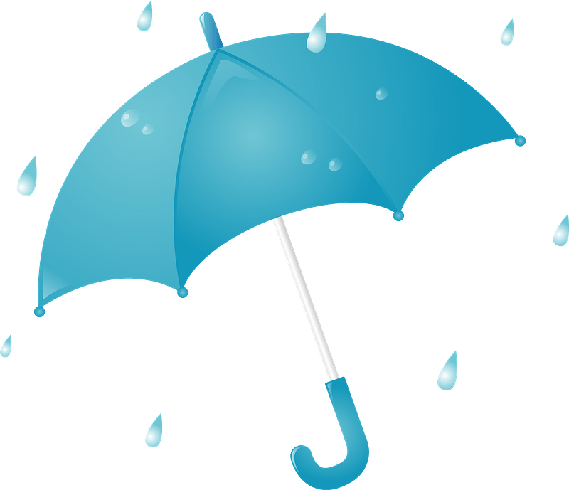 Detail Umbrella With Rain Clipart Nomer 13