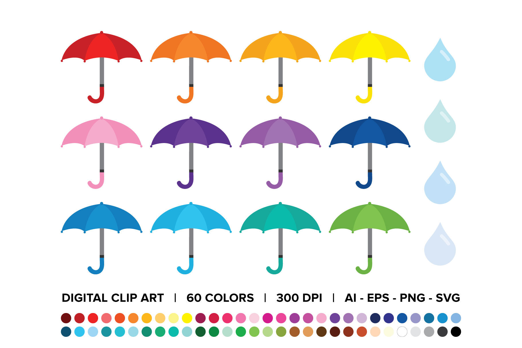 Detail Umbrellas Clipart Nomer 41