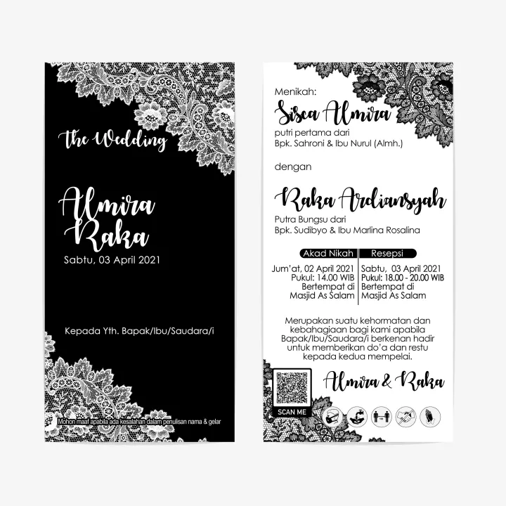 Detail Undangan 1 Lembar Nomer 35