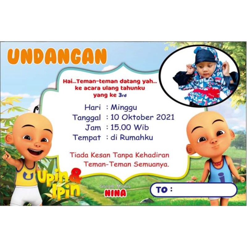 Detail Undangan Anak Anak Nomer 18