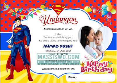 Detail Undangan Anak Ulang Tahun Nomer 41