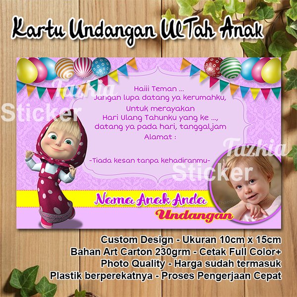 Detail Undangan Anak Ulang Tahun Nomer 54