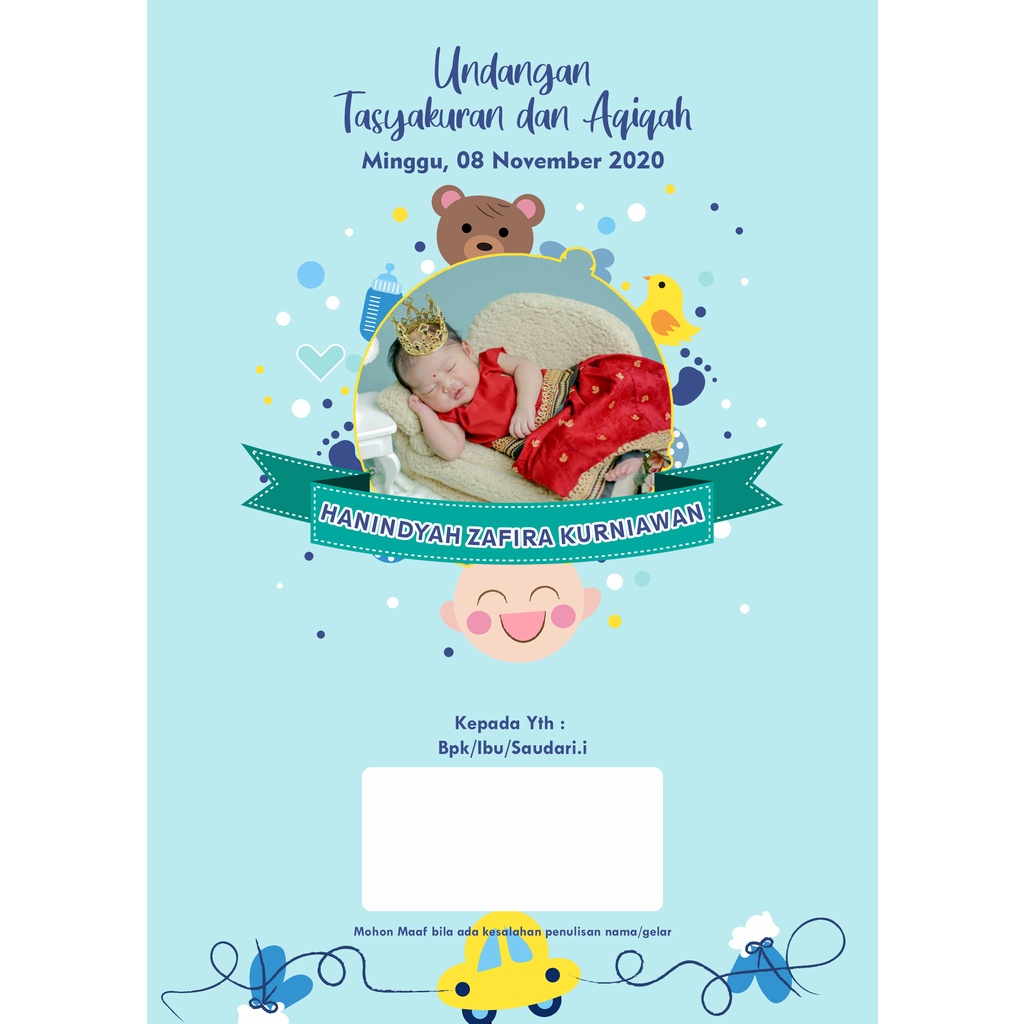 Detail Undangan Aqiqah Anak Nomer 19