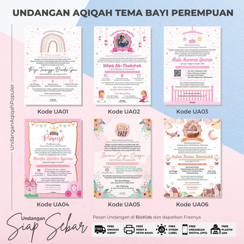 Detail Undangan Aqiqah Anak Perempuan Nomer 34