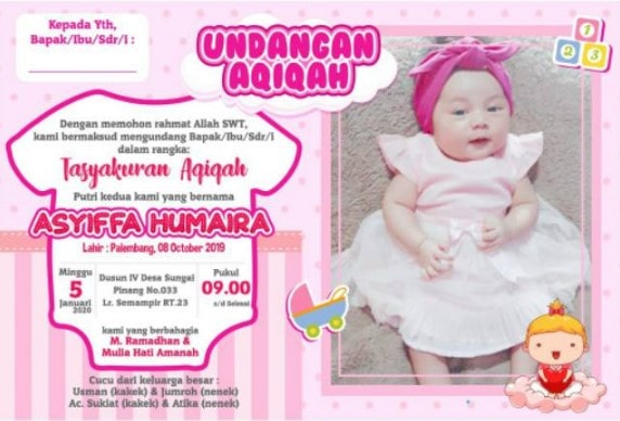 Detail Undangan Aqiqah Bayi Nomer 51