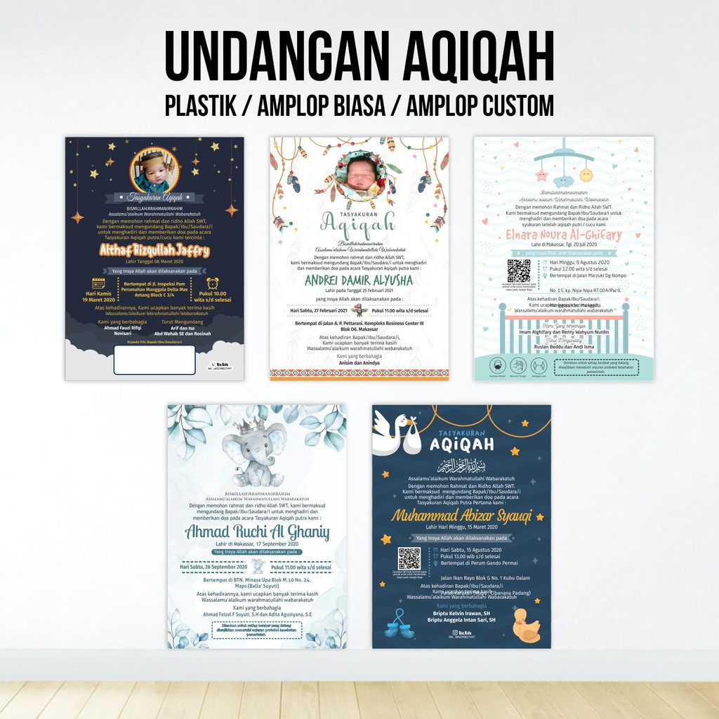 Detail Undangan Aqiqah Lucu Nomer 41