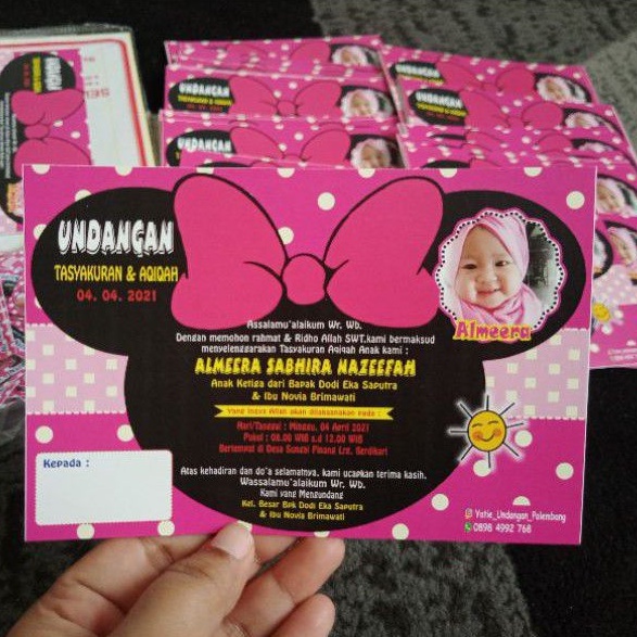 Detail Undangan Aqiqah Lucu Nomer 46