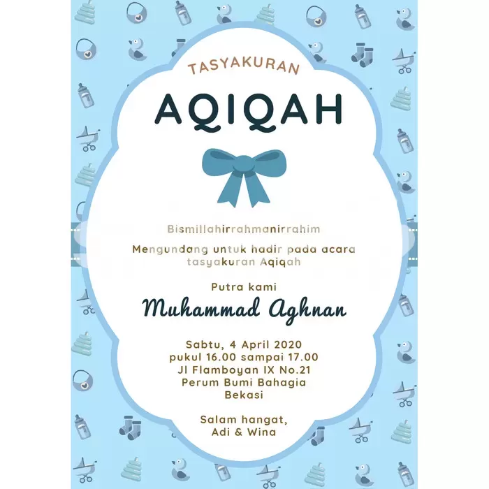 Detail Undangan Aqiqah Psd Nomer 37