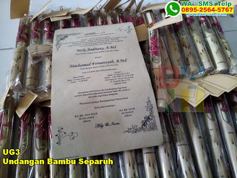 Detail Undangan Bambu Separo Nomer 19