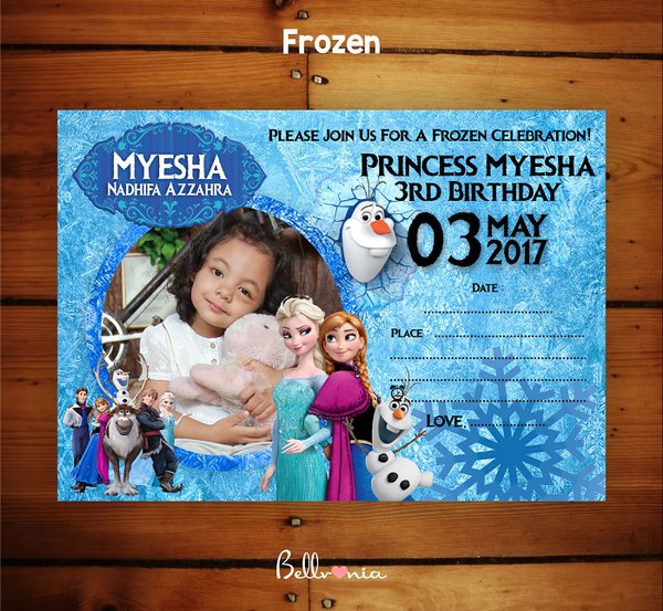 Detail Undangan Frozen Nomer 19